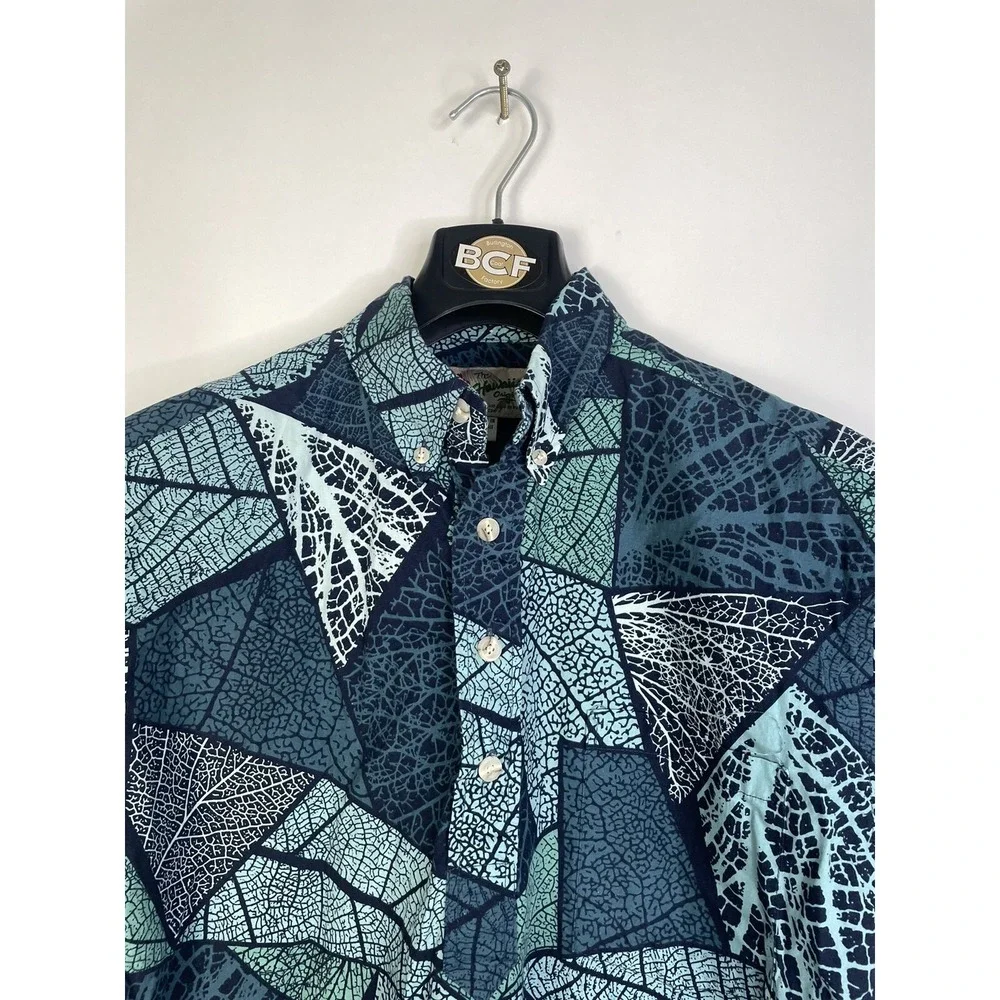 Hilo Hattie Shirt Mens Small multi‎ color buttondown 3 button front hawaii made